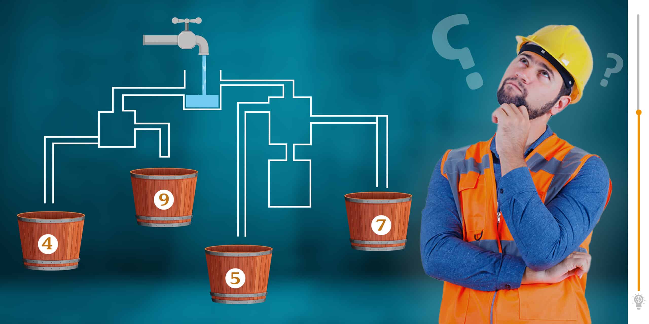Logic test: Boost your IQ by finding the first bucket to overflow!