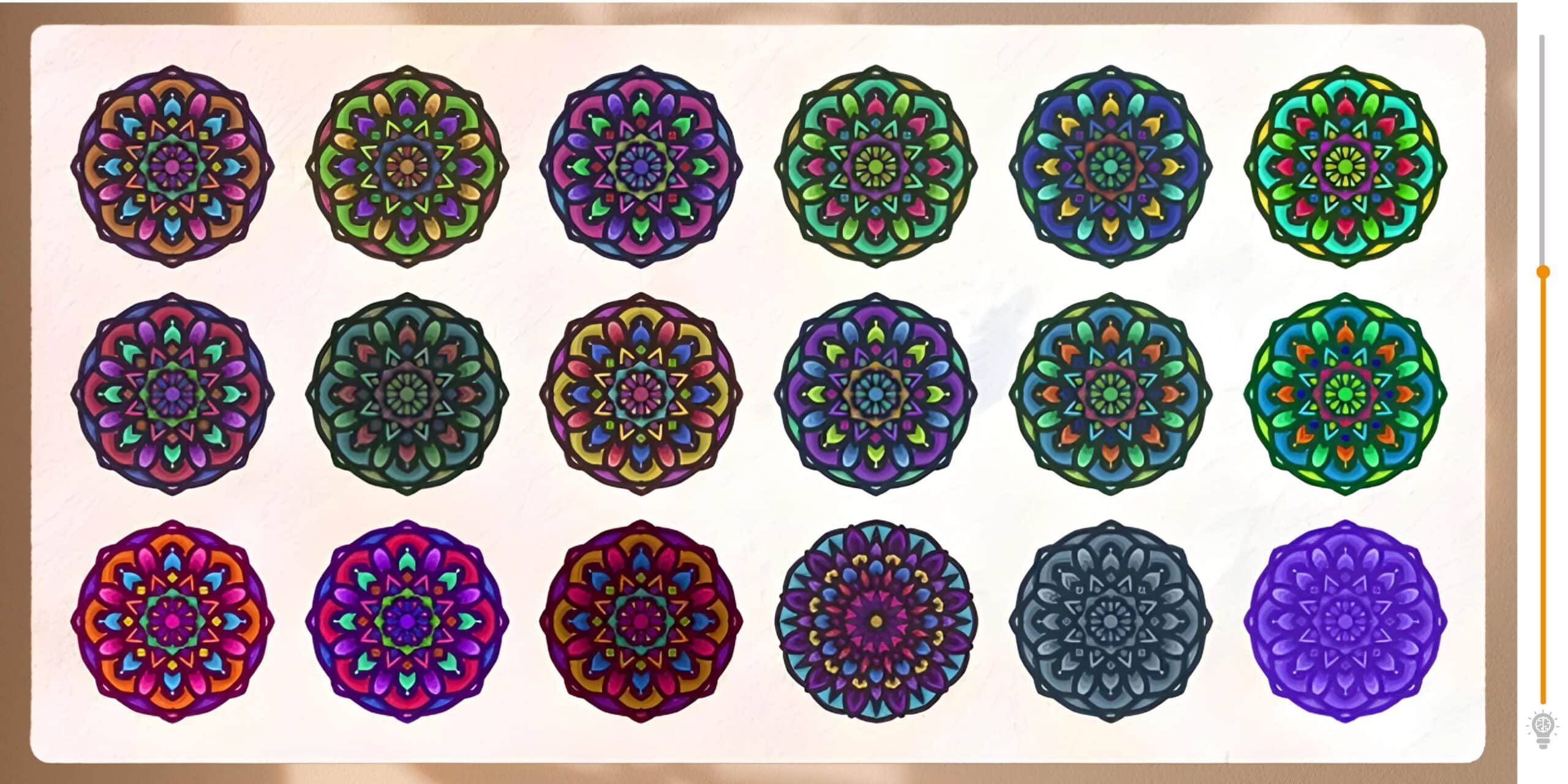 Visual challenge: can you spot the different mandala? Put your skills to the test and take up the observation challenge in under 25 seconds!