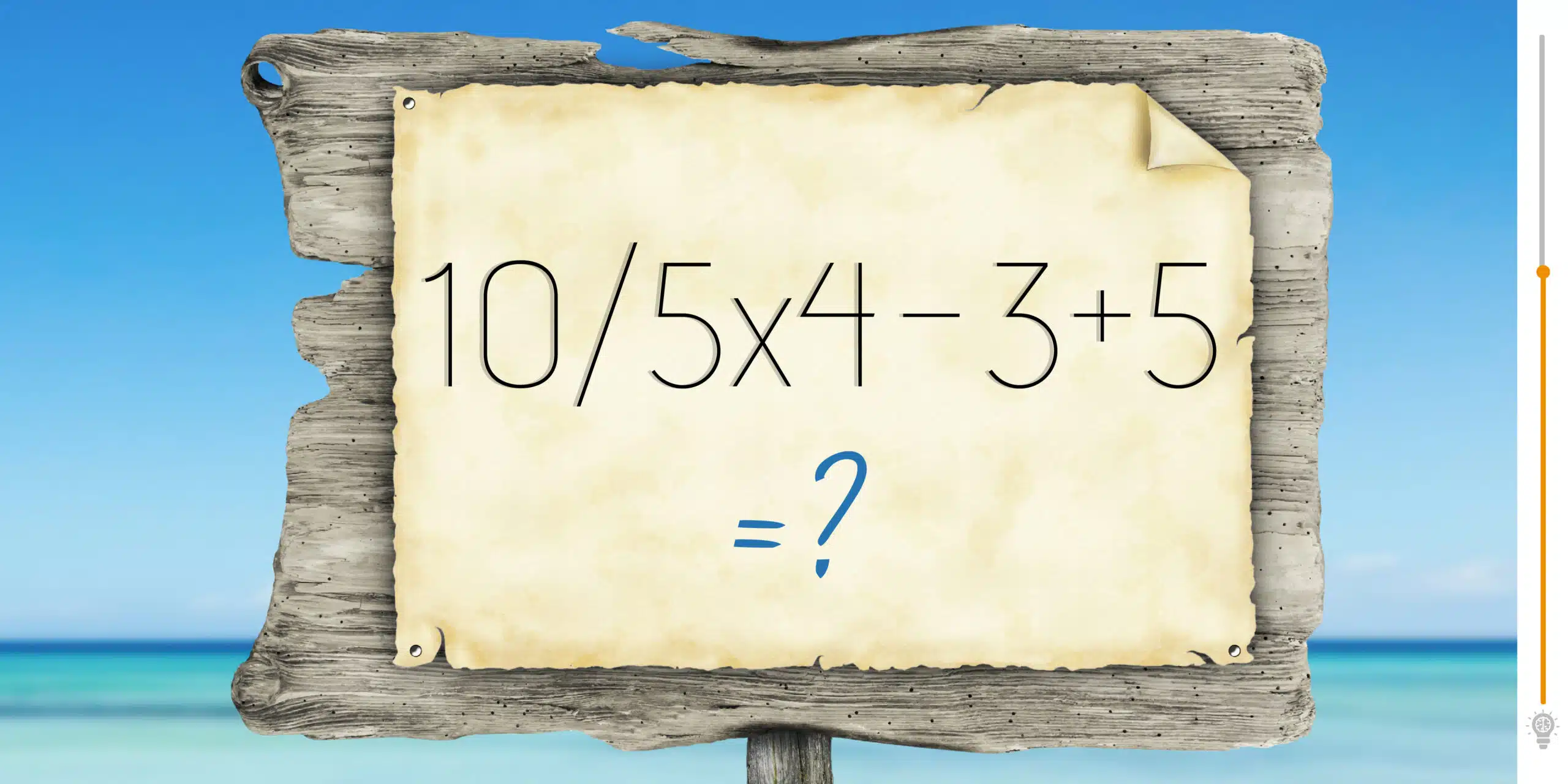 Mathematical challenge: Put your IQ to the test with this equation to be solved in under 7 seconds!