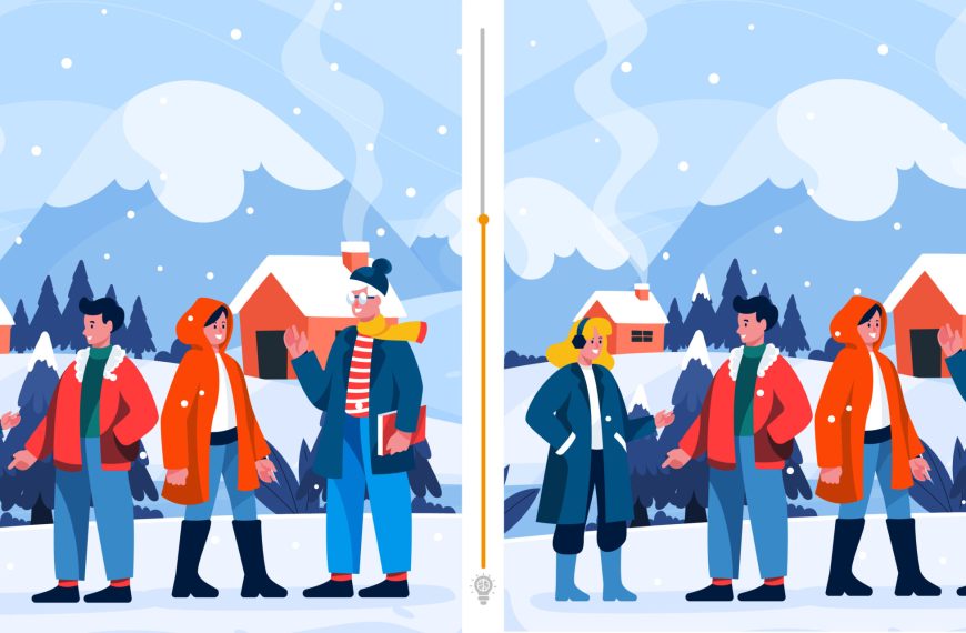 Défi visuel  : Trouvez les 6 différences entre ces deux scènes hivernales enneigées en un temps record !