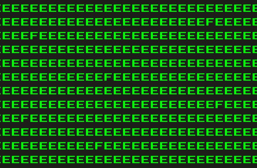 Visual test: are you meticulous? Prove it by finding the letters F among the E in the image.