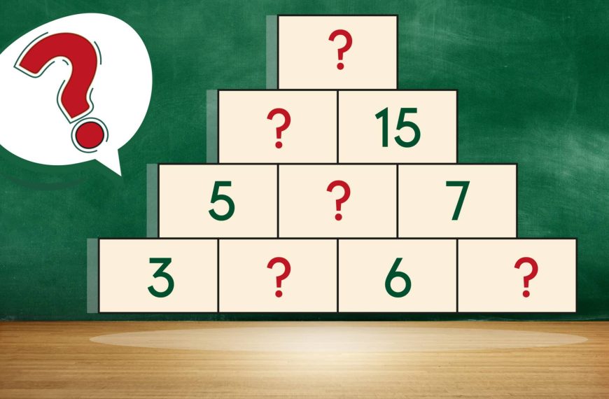 Brain teaser: find the missing numbers in this pyramid in under 20 seconds