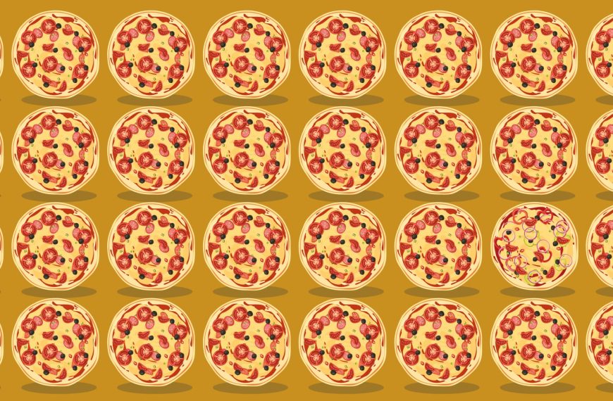 Visual test: Find a different pizza in less than 10 seconds if you can!
