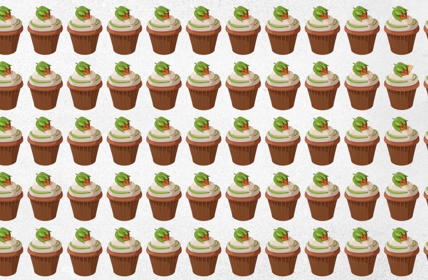 Visual test: identify the special cupcake in this picture!