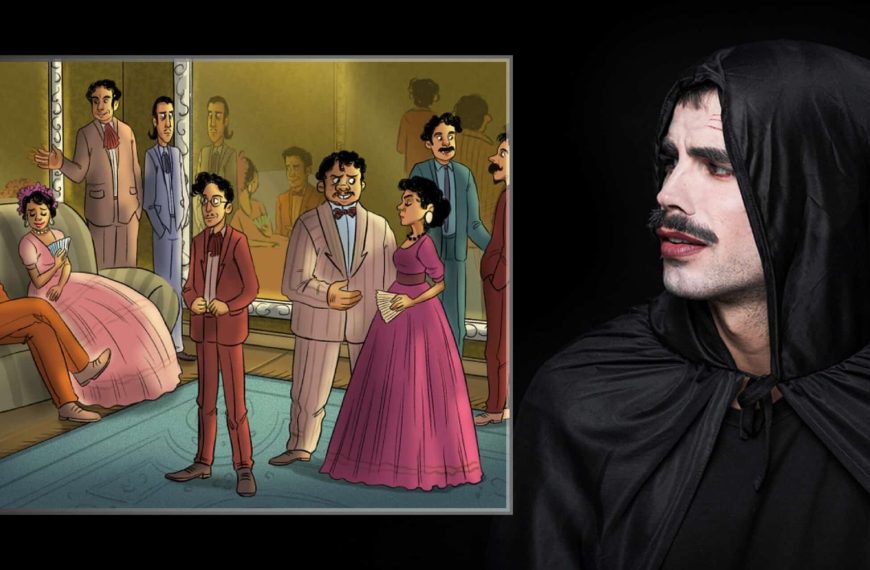 Visual test: Can you find the vampire hidden among the guests in under 30 seconds?