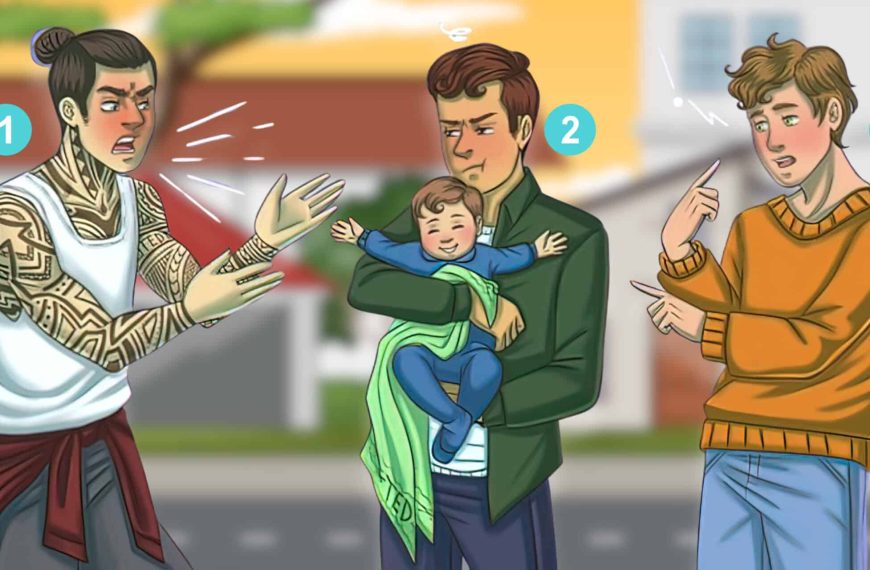Visual challenge: can you work out who this baby’s father is by looking closely at the picture in less than 20 seconds?