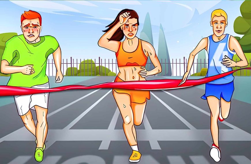Observation game: take up the challenge in under 60 seconds and find out who among these three racers is cleverly cheating in this enigmatic competition!