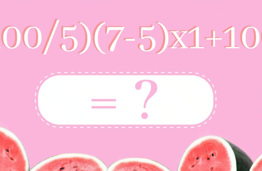 Défi mathématique : Mettez votre QI à l'épreuve avec cette énigme éclair ! Résolvez-la en moins de 20 secondes!