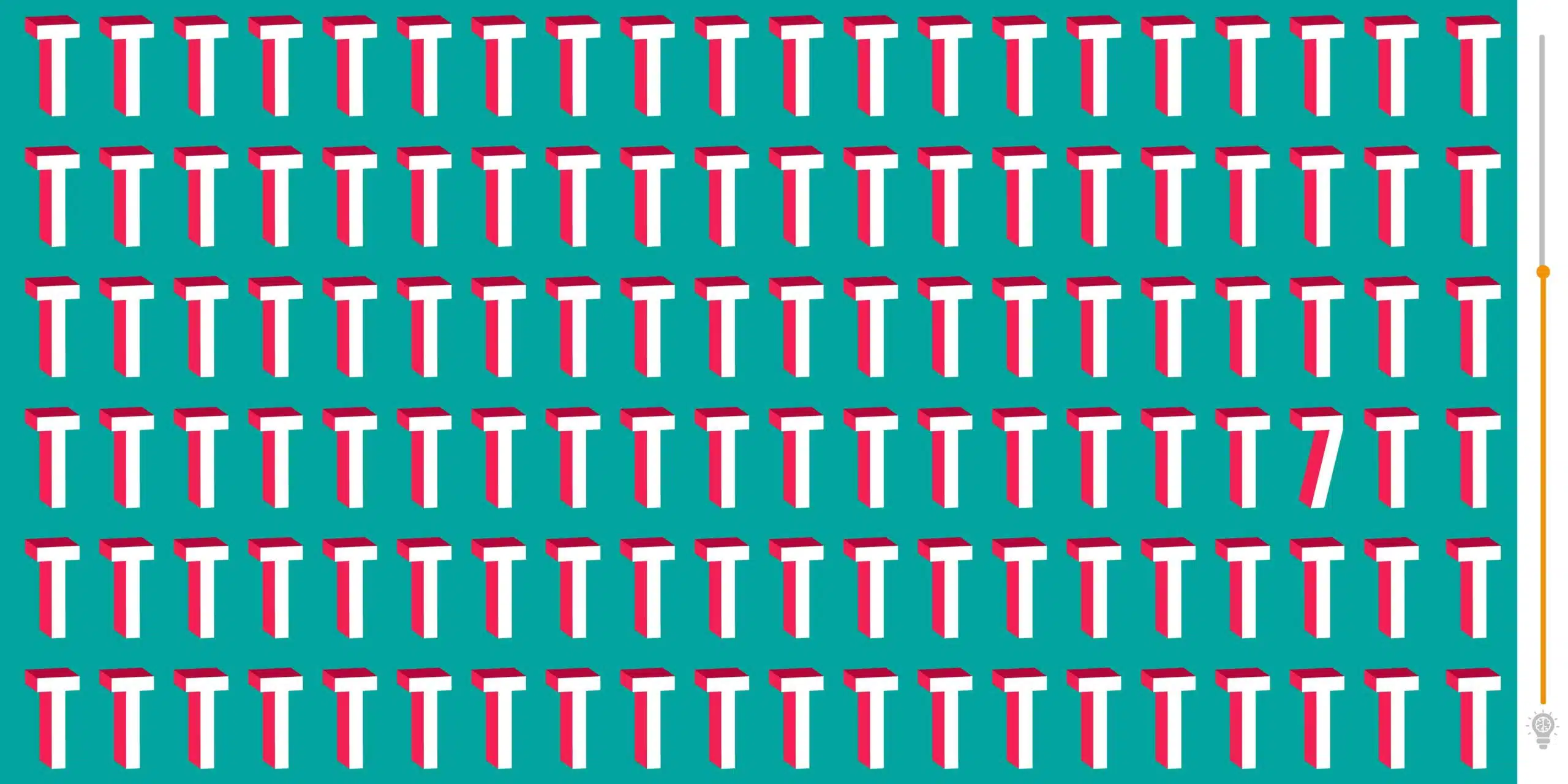 Défi visuel : saurez-vous repérer l'intrus qui se cache parmi les lettres T en moins de 10 secondes ?