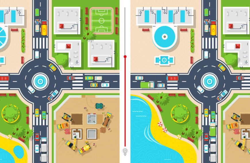 Défi visuel : découvrez les 5 différences dans ces vues aériennes de ville en moins de 20 secondes ! Saurez-vous devenir un maître de l'observation urbaine ?