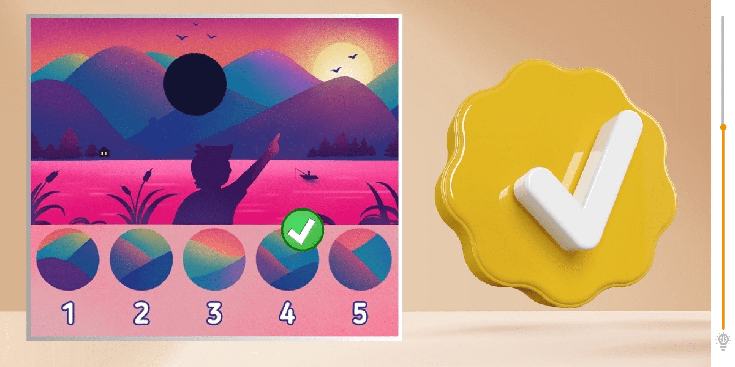 Visual challenge: can you find the missing piece in this magnificent sunset in under 10 seconds? Test your acuity and speed of observation now!
