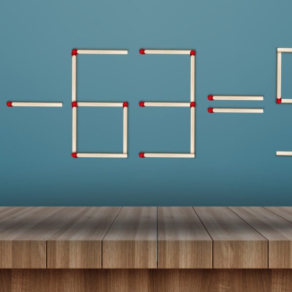 Énigme mathématique : Saurez-vous prouver votre génie en déplaçant juste 2 allumettes en moins de 15 secondes ?