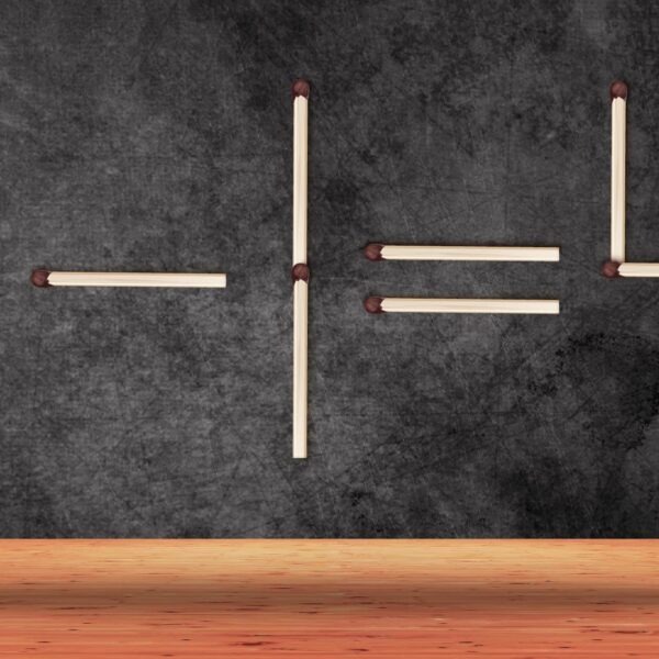 Énigme mathématique : Testez votre génie en déplaçant juste 1 allumette en moins de 8 secondes !