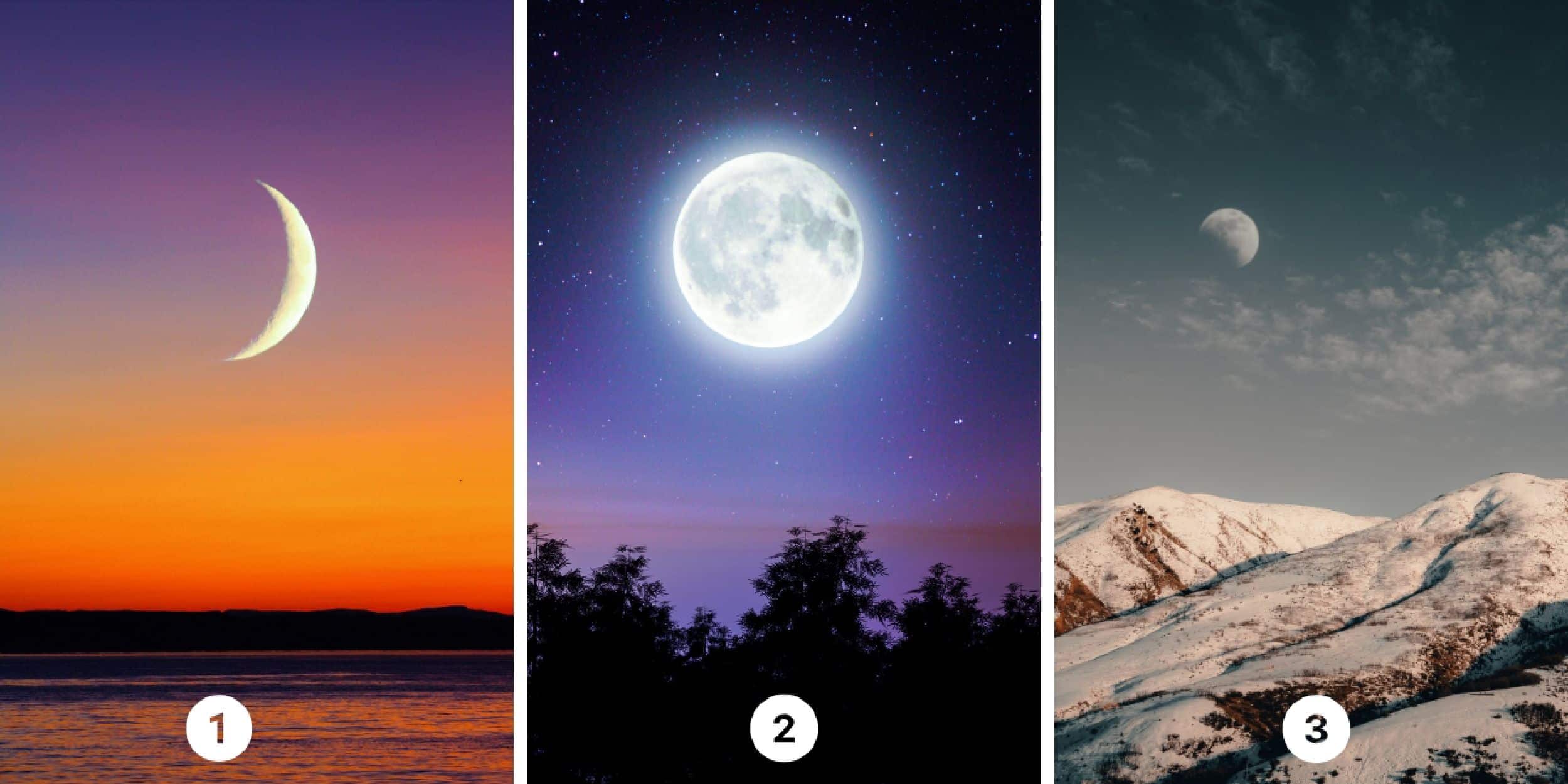 Test de personnalité : Quelle lune vous attire le plus ? Découvrez si vous êtes d'une nature ambitieuse ou complaisante en choisissant parmi ces 3 astres lunaires !