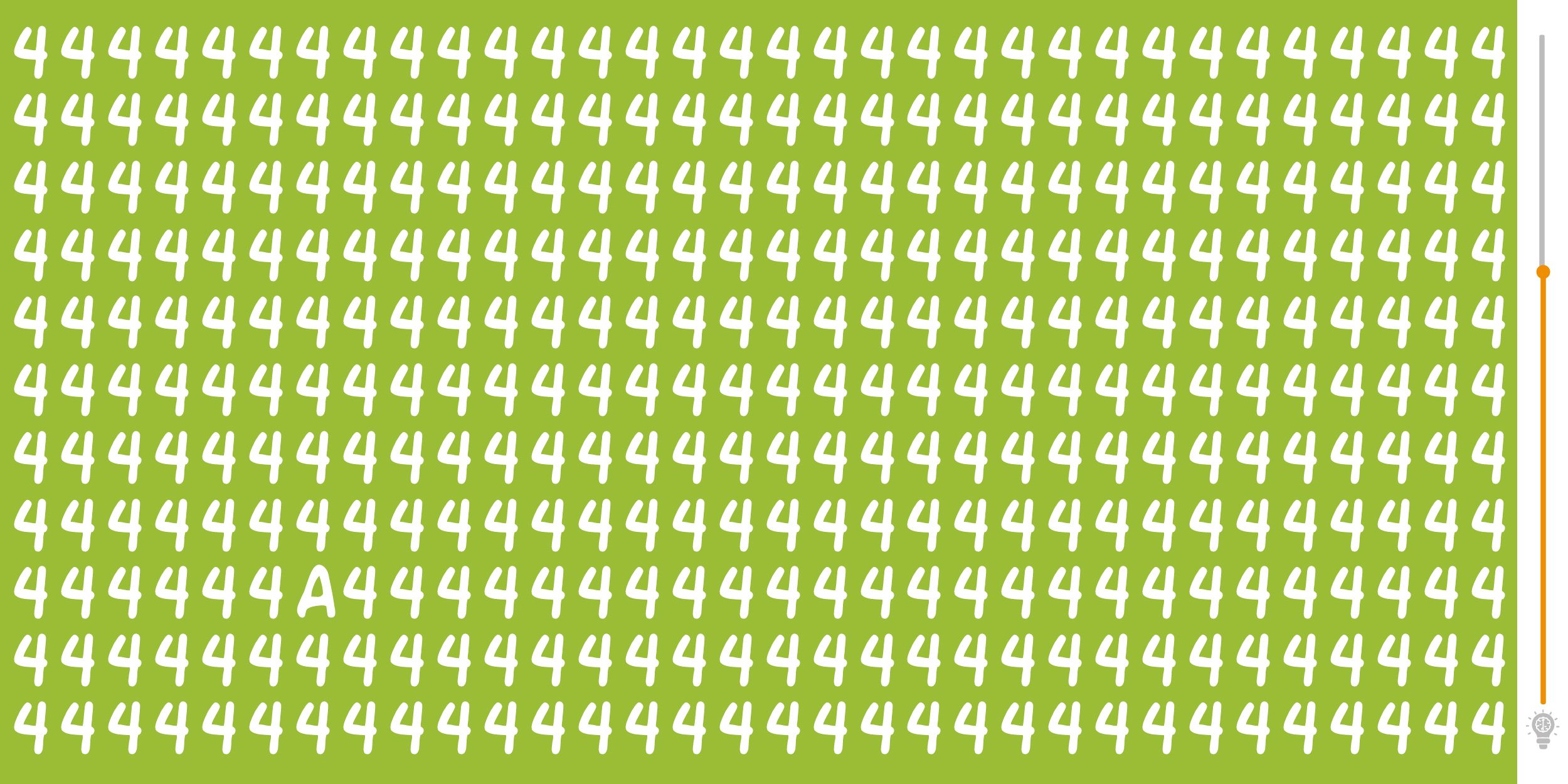 Défi visuel : relevez le challenge passionnant de repérer l'intrus caché parmi les chiffres 4 en moins de 10 secondes ! Montrez votre acuité et rapidité exceptionnelles !