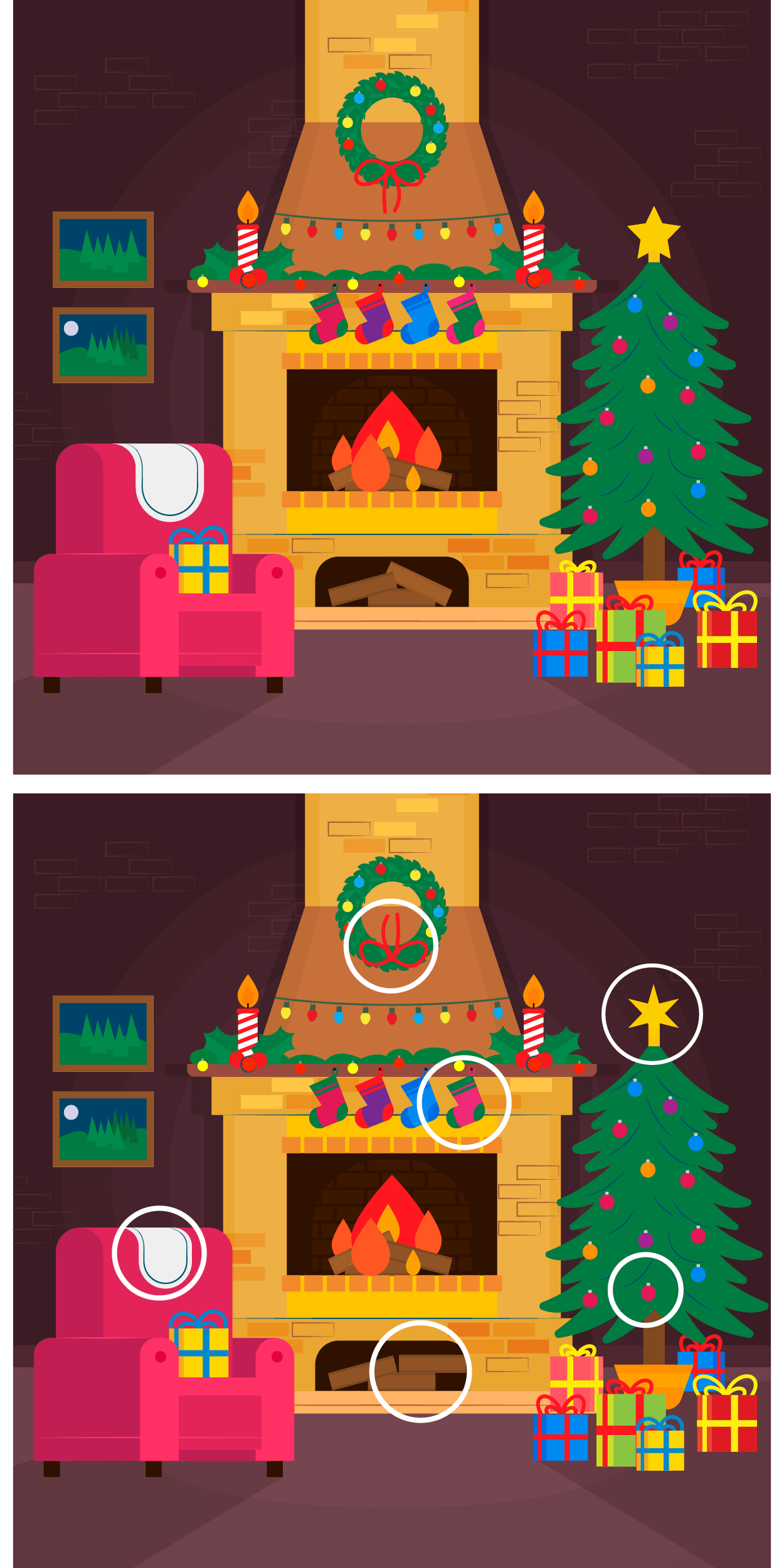 Visual challenge: Can you complete the challenge in under 20 seconds? Show off your acuity and celebrate the festive spirit!