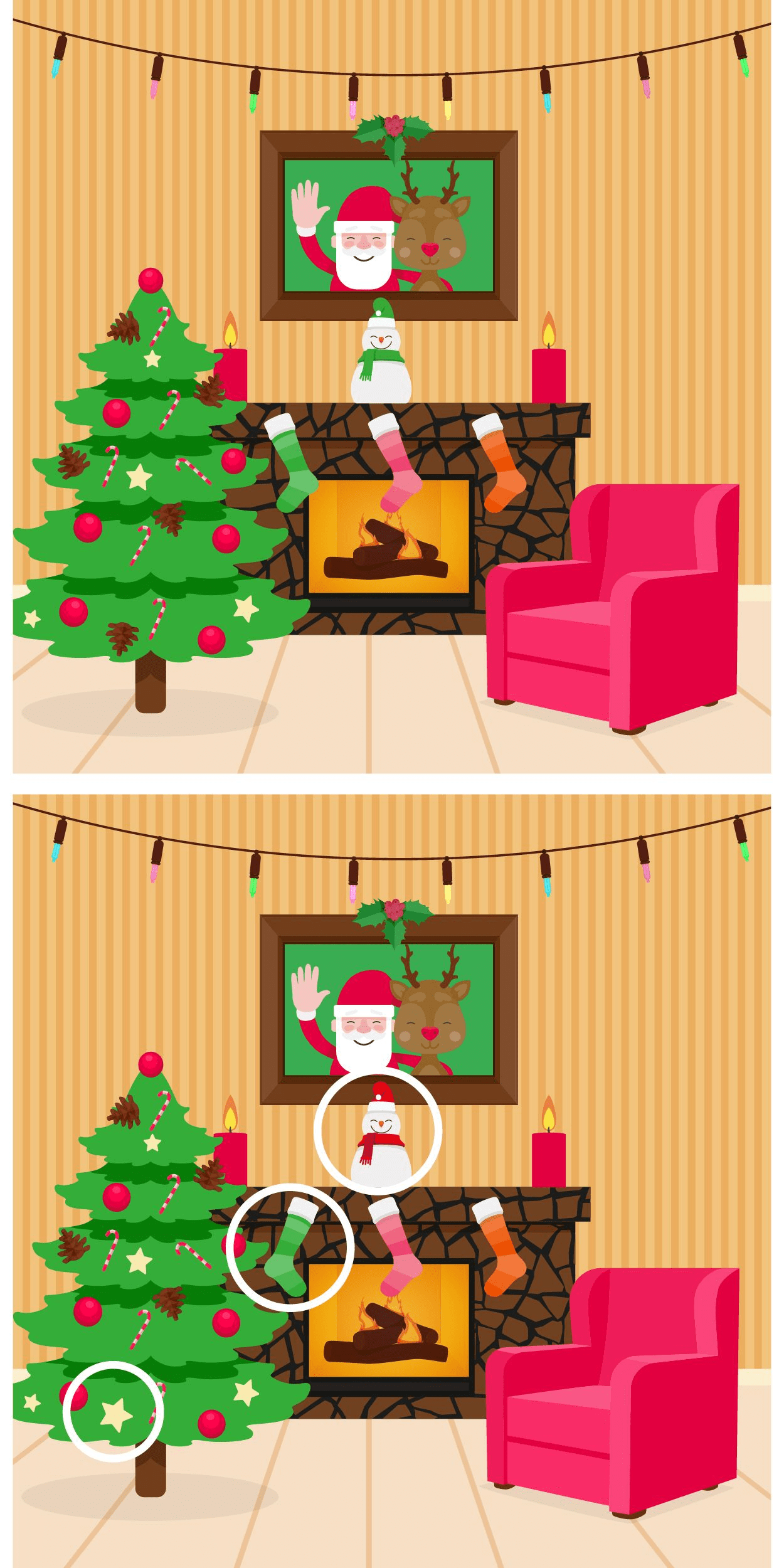 Visual challenge: find the 3 differences between these two images in the blink of an eye! Take the challenge in under 10 seconds to prove your acuity!