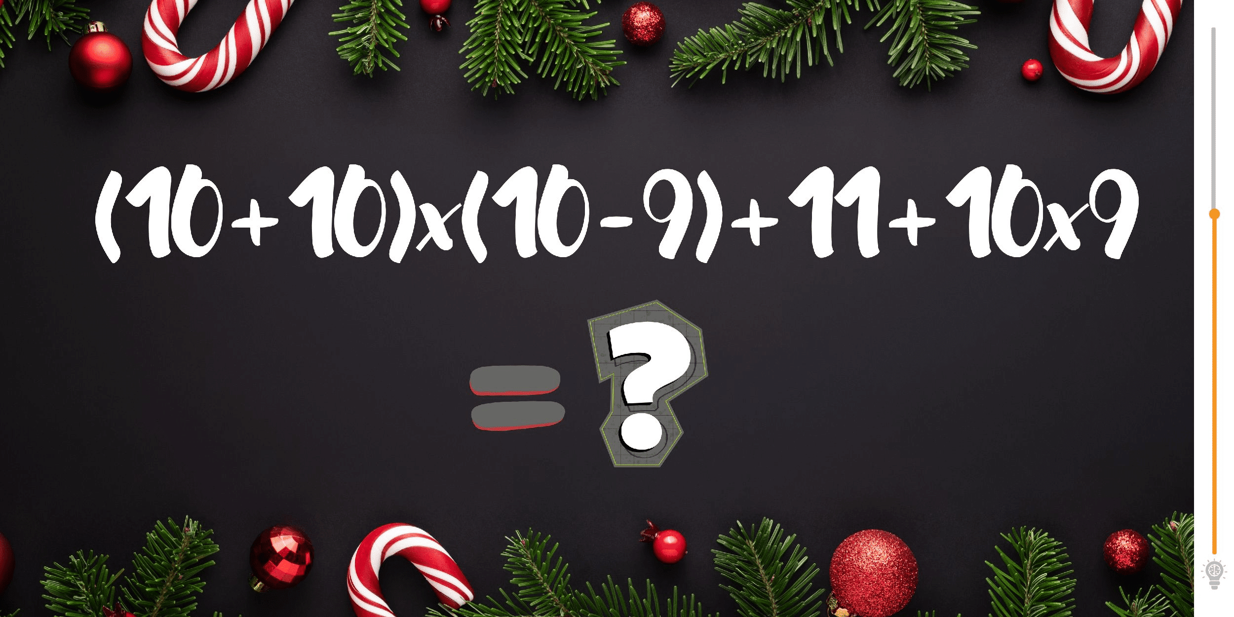 Mathematical challenge: Show your brilliance by solving this equation in under 20 seconds!