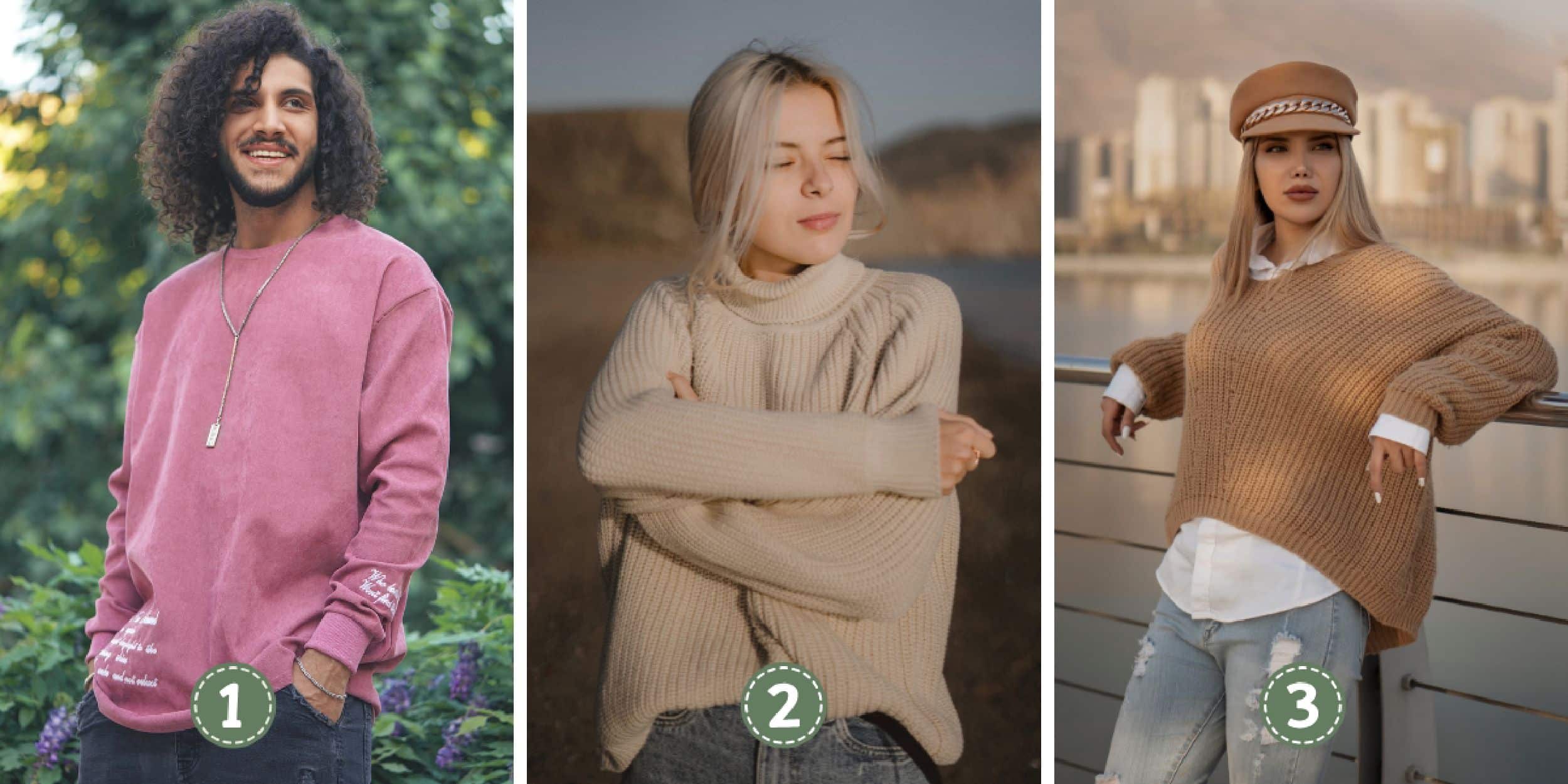 Test de personnalité : Votre choix parmi ces 3 pulls révèle votre nature cynique ou idéaliste ! Découvrez-vous maintenant !