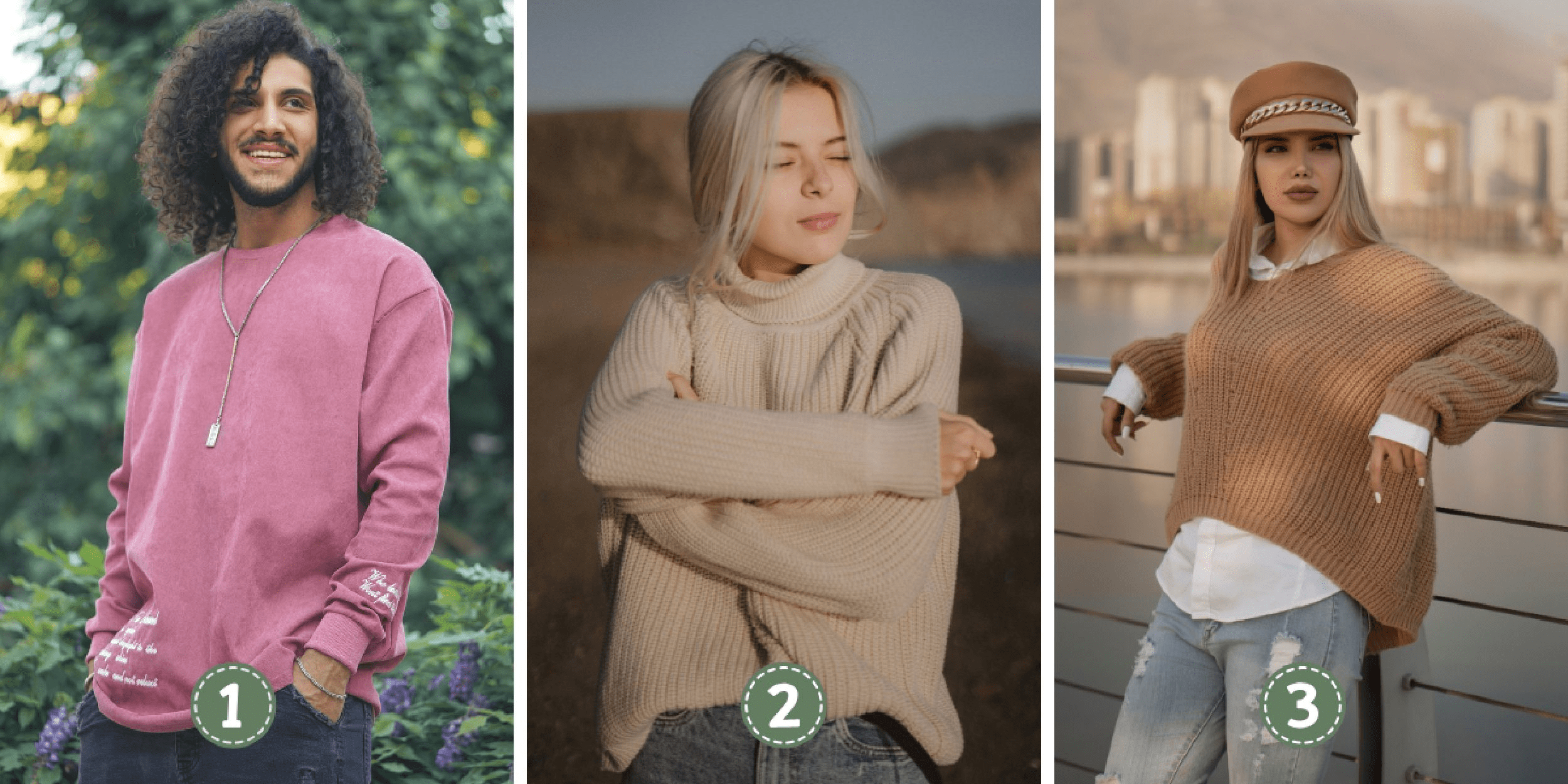Personality test: Your choice of these 3 sweaters reveals whether you're a cynic or an idealist! Discover yourself now!
