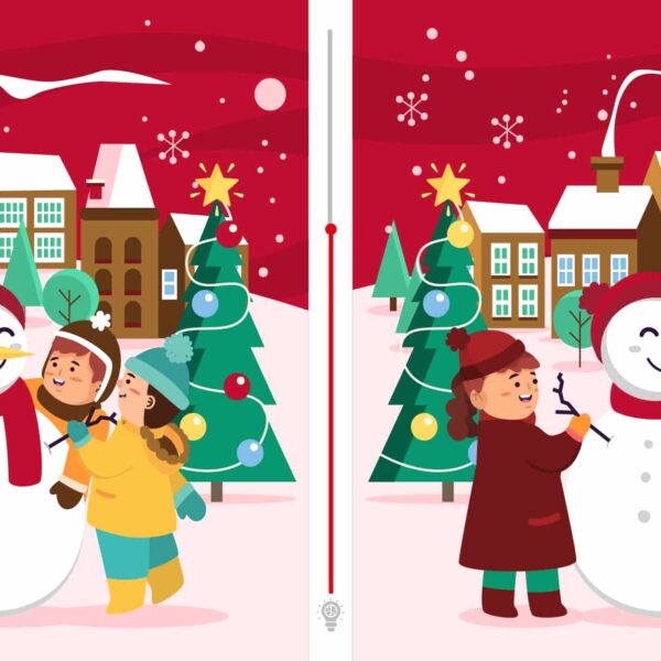 Défi visuel : saurez-vous repérer les 3 différences cachées dans ce tableau hivernal ? Relevez le challenge en moins de 5 secondes et testez votre sens de l'observation.