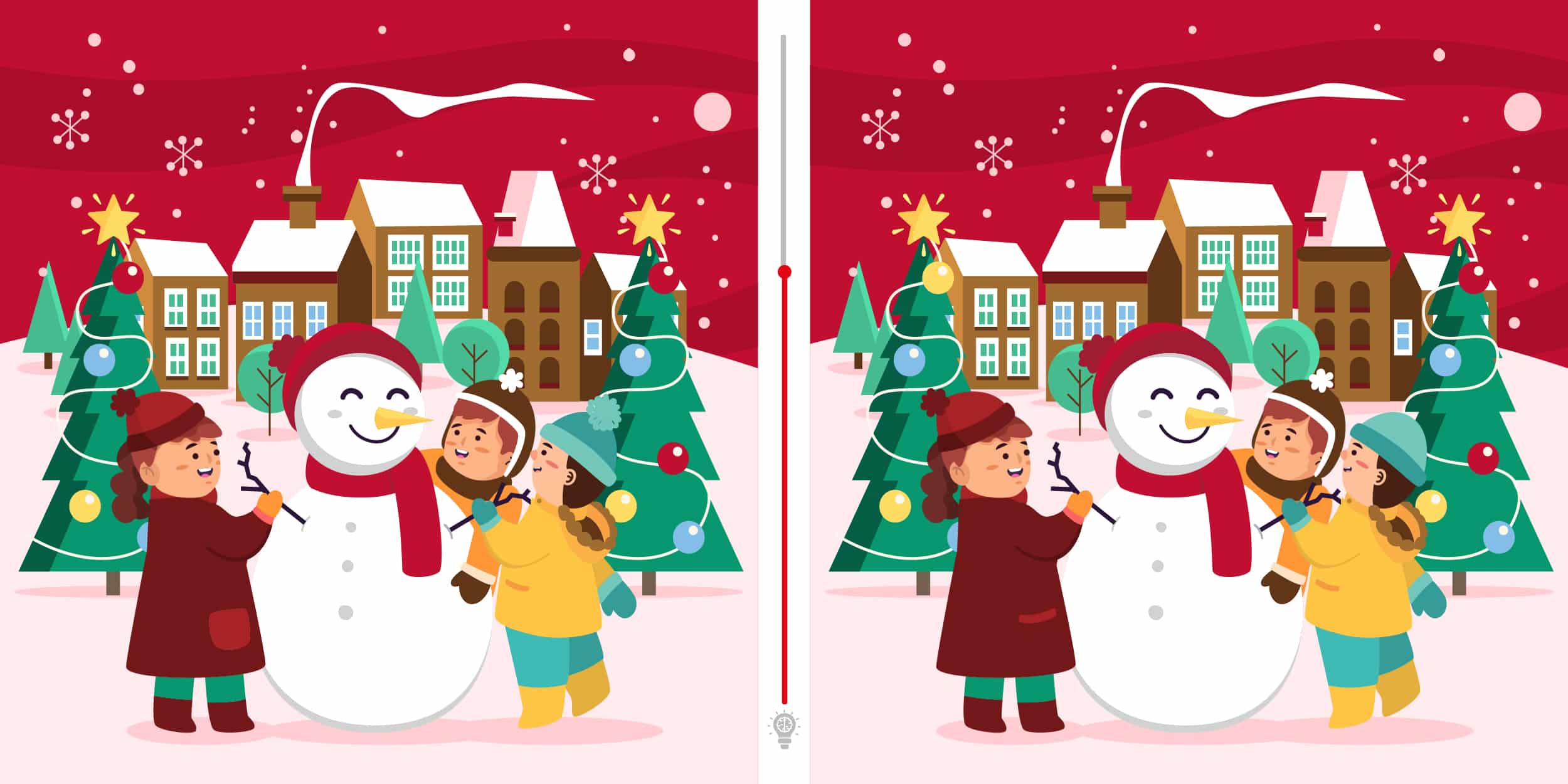 Défi visuel : saurez-vous repérer les 3 différences cachées dans ce tableau hivernal ? Relevez le challenge en moins de 5 secondes et testez votre sens de l'observation.
