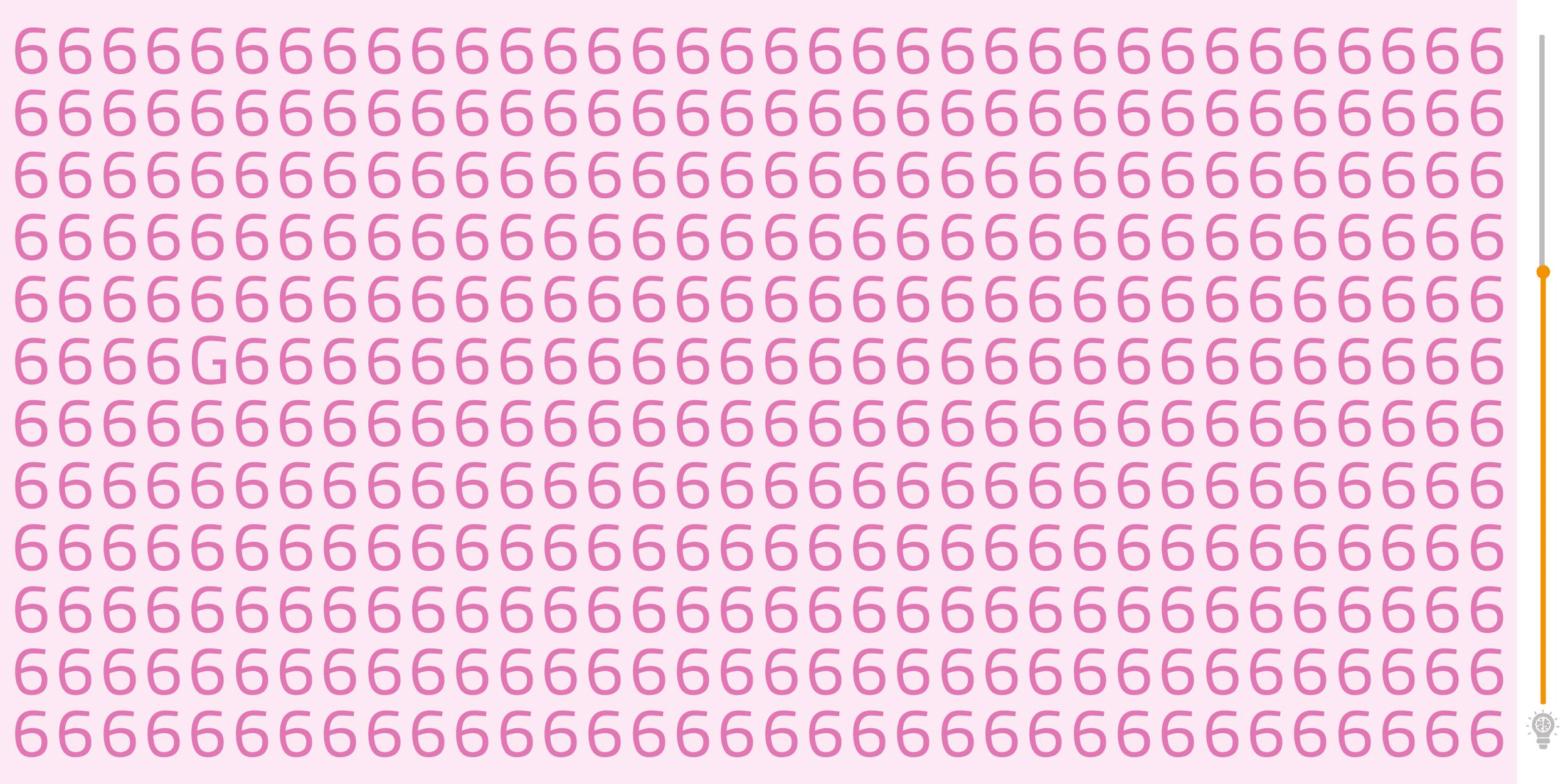 Visual challenge: find the odd one out among the numbers 6 in under 8 seconds! Sharpen your eyes and rise to the challenge!