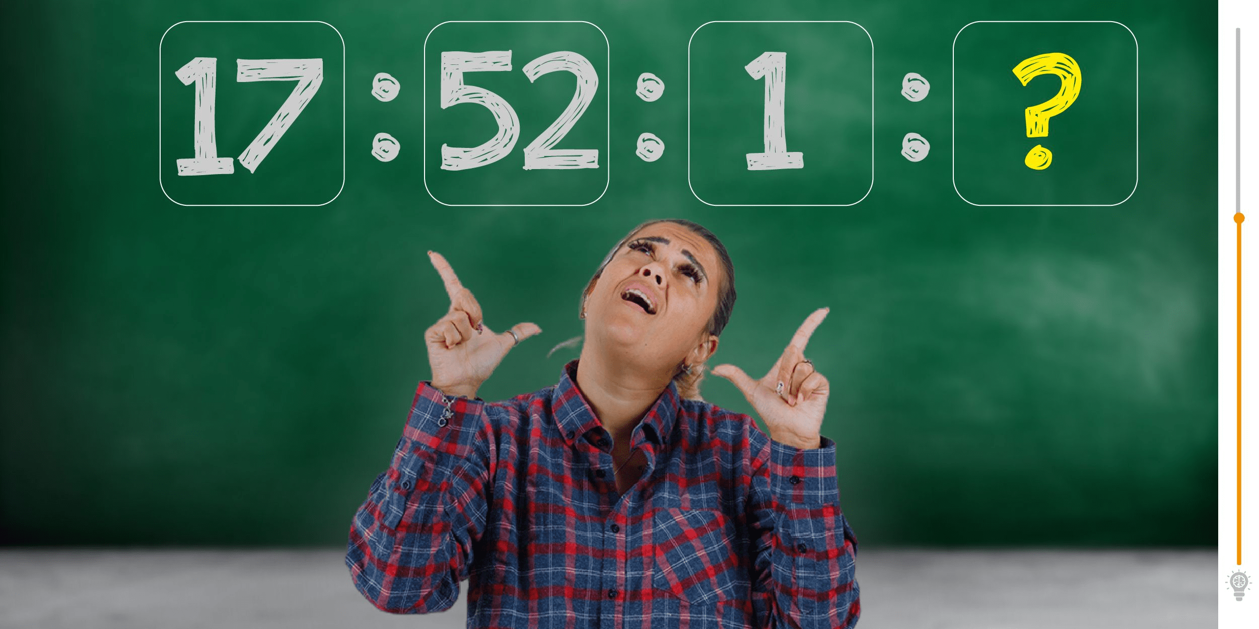 Visual challenge t: can you solve the number mystery in under 10 seconds? Find the number that follows 17:52:1 and test your perceptiveness!