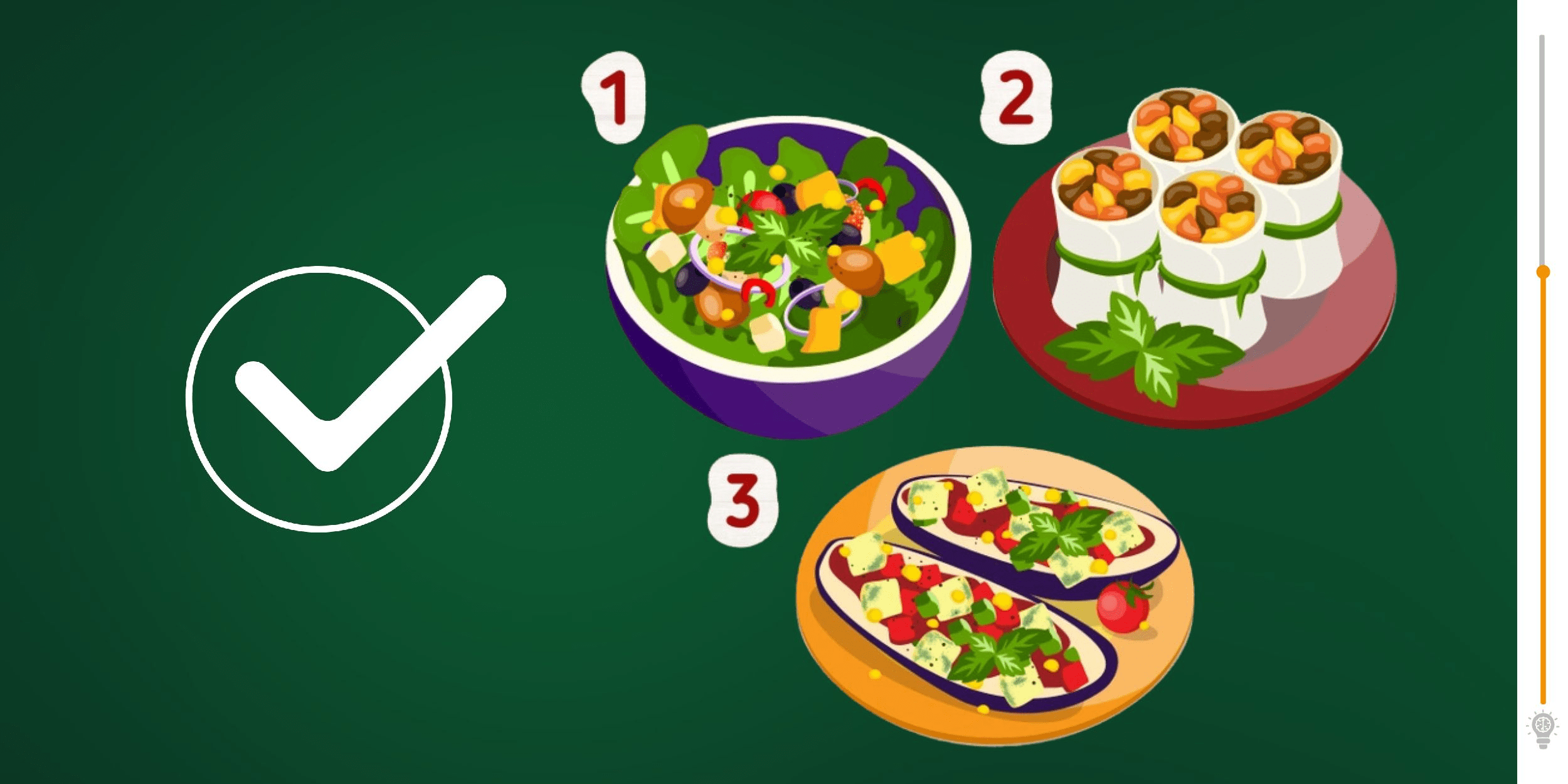 Visual challenge: test your acuity by spotting the least risky dish in under 20 seconds! Are you ready to take up this exciting and surprising culinary challenge?