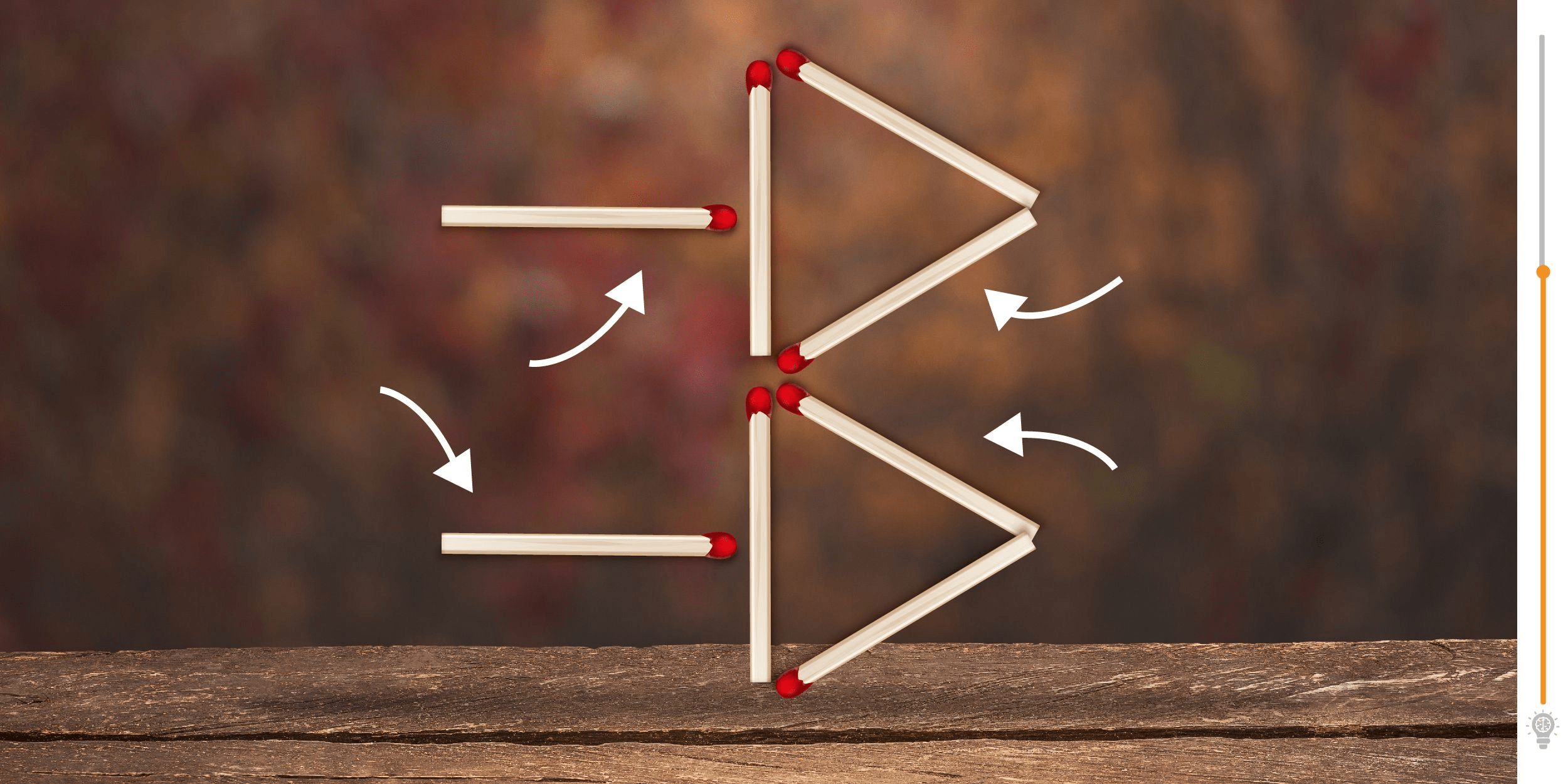 Visual challenge: Turn a matchstick arrow into two small ones with just four strategic moves! Test your logical mind now!