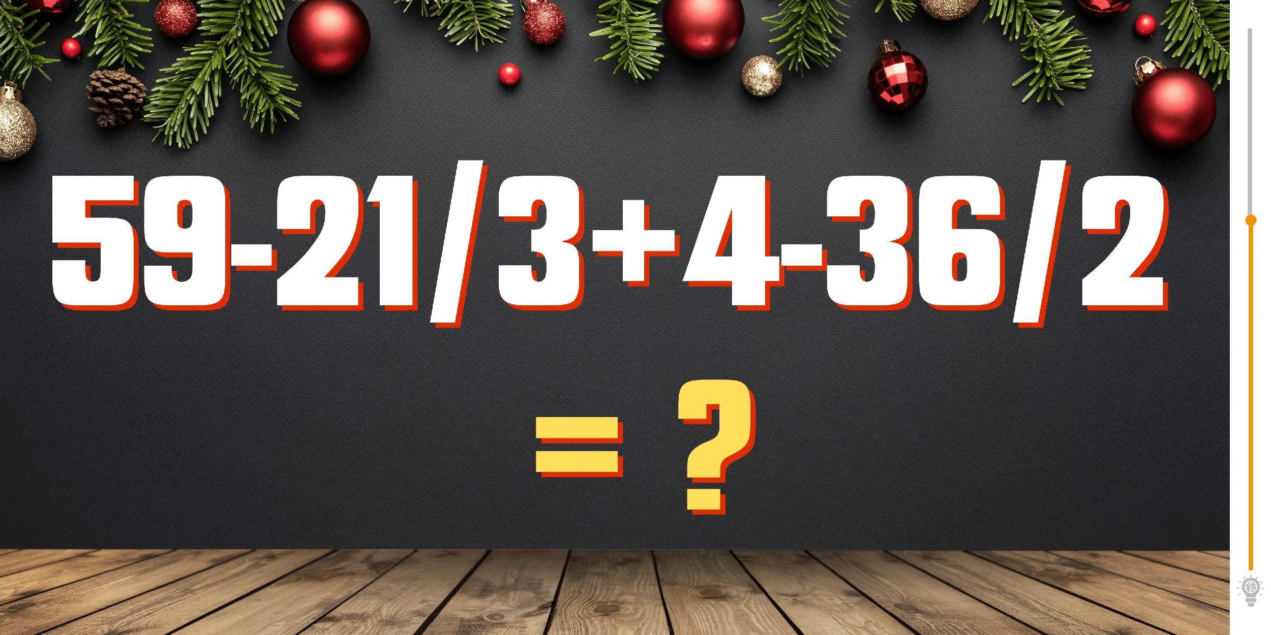 Math Challenge: Put your IQ to the test with this lightning-fast equation!