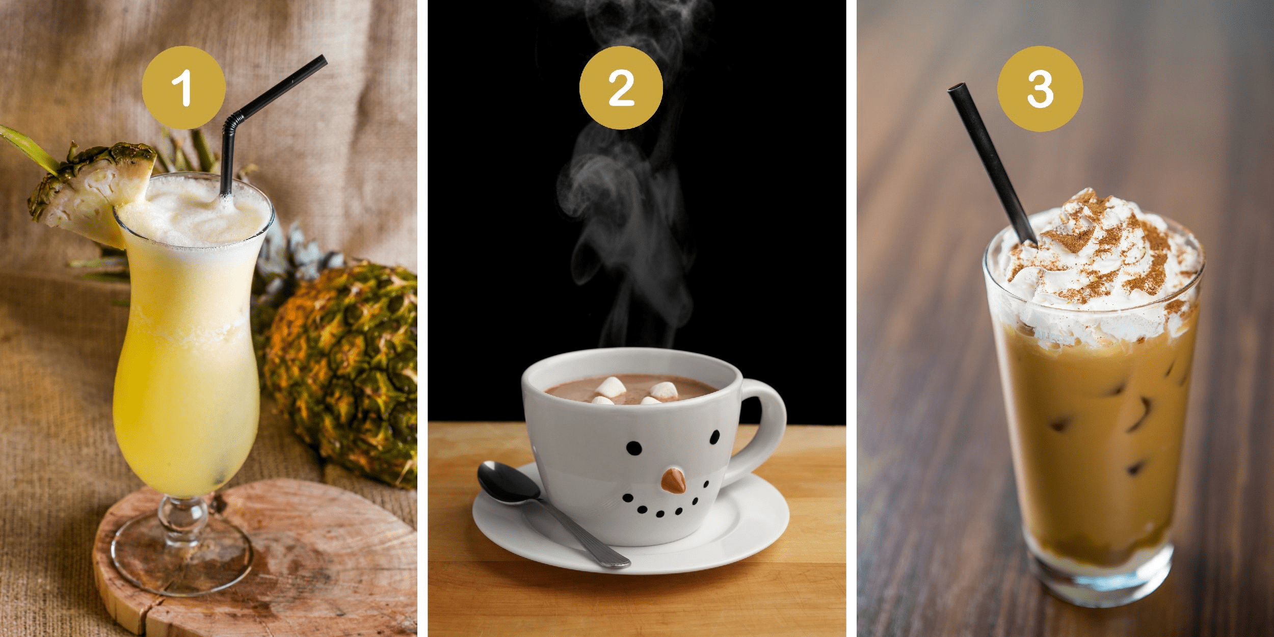 Personality test: Are you visionary, resourceful or thoughtful? Reveal your profile by choosing from these 3 drinks!