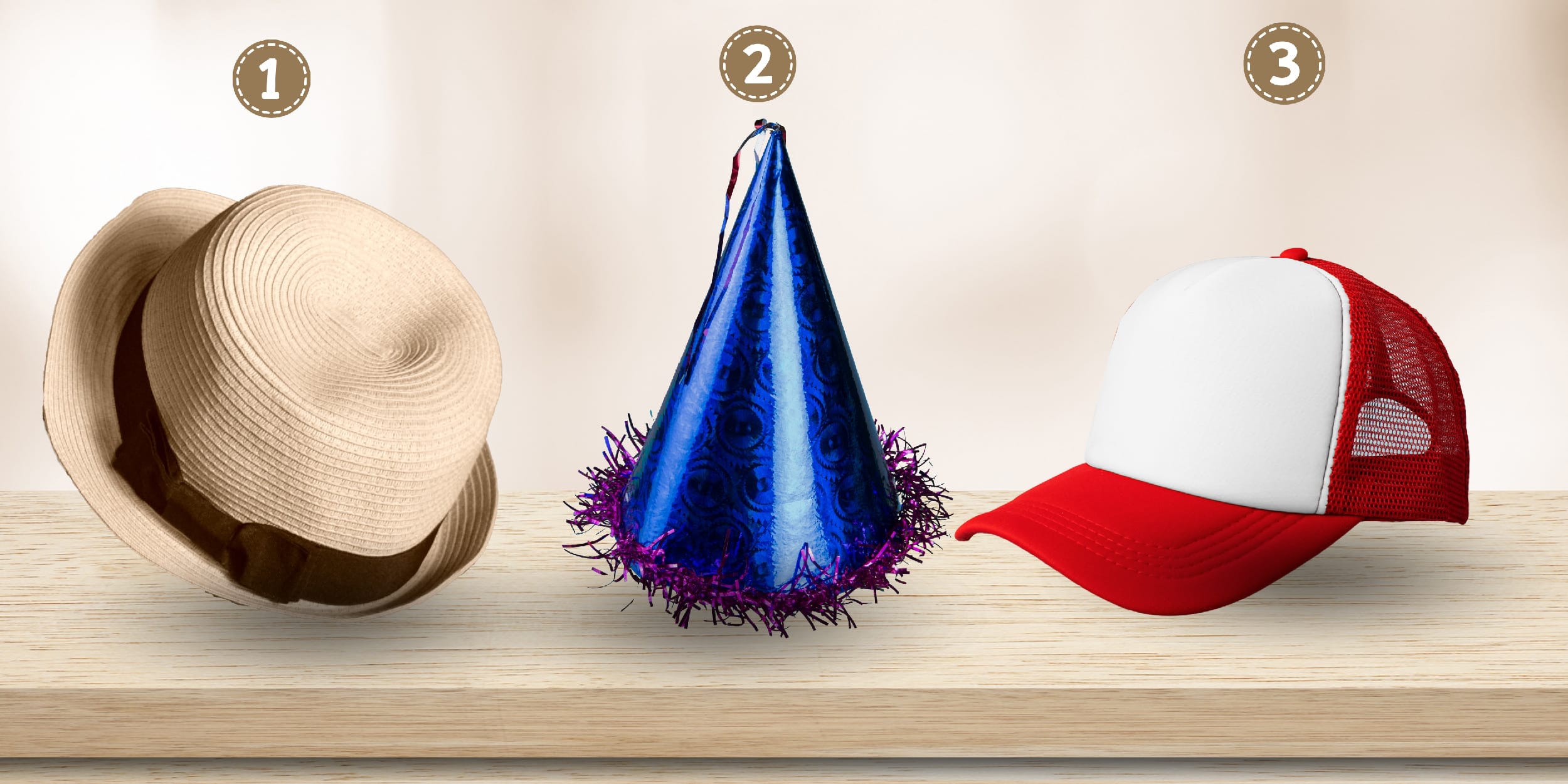 Test de personnalité : Quel chapeau vous coiffe le mieux ? Choisissez parmi ces 3 et découvrez si vous êtes joueur, organisé ou réservé !