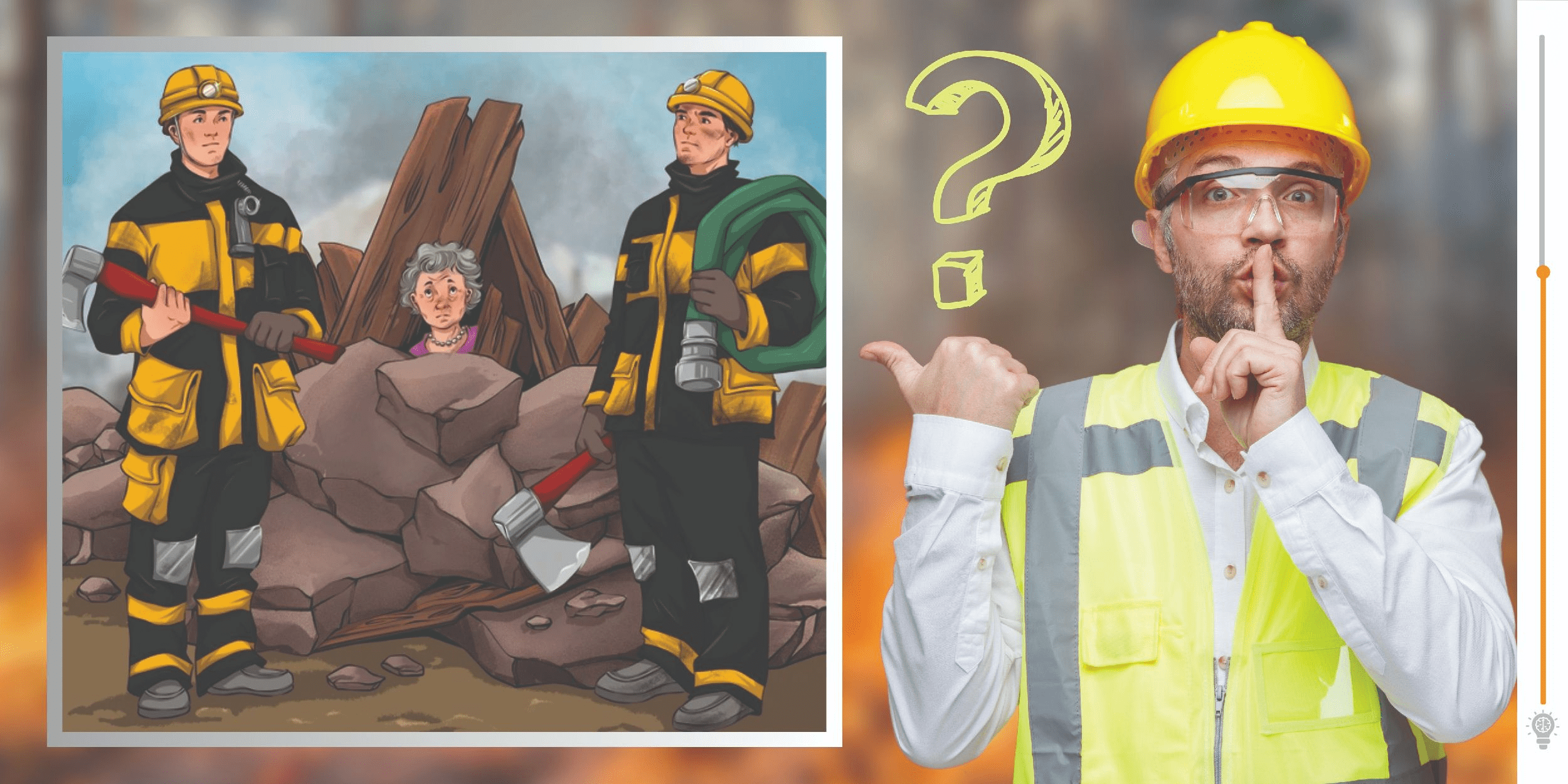Visual challenge: Put your powers of observation to the test and complete the challenge in under 10 seconds! Find out who's pretending to be a fireman.