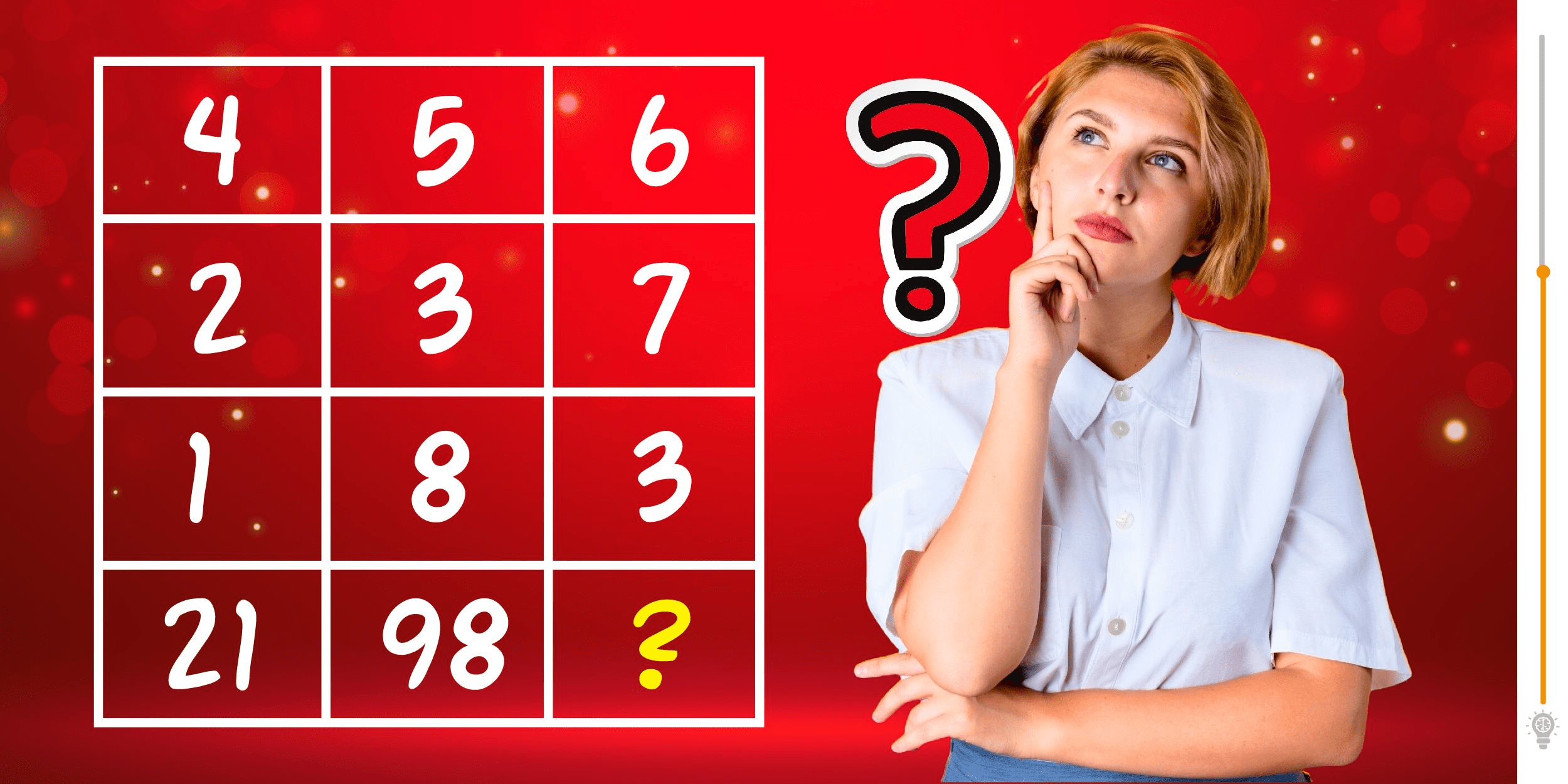 Visual challenge: can you find the missing number in this mysterious square in under 20 seconds? Test your acuity and prove your speed!