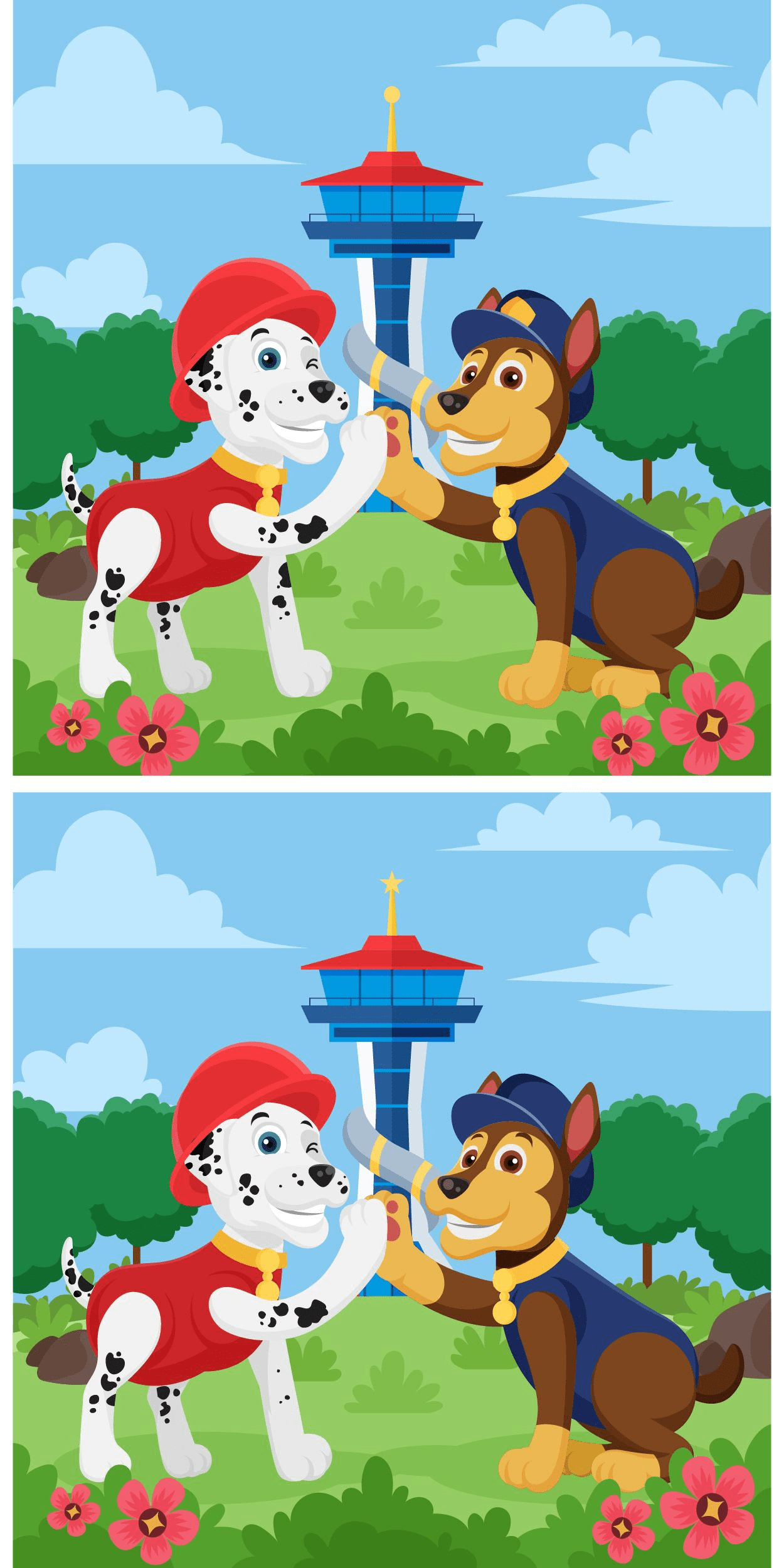Visual challenge: can you spot the three differences in the blink of an eye? Test your powers of observation and complete the challenge in under 5 seconds!