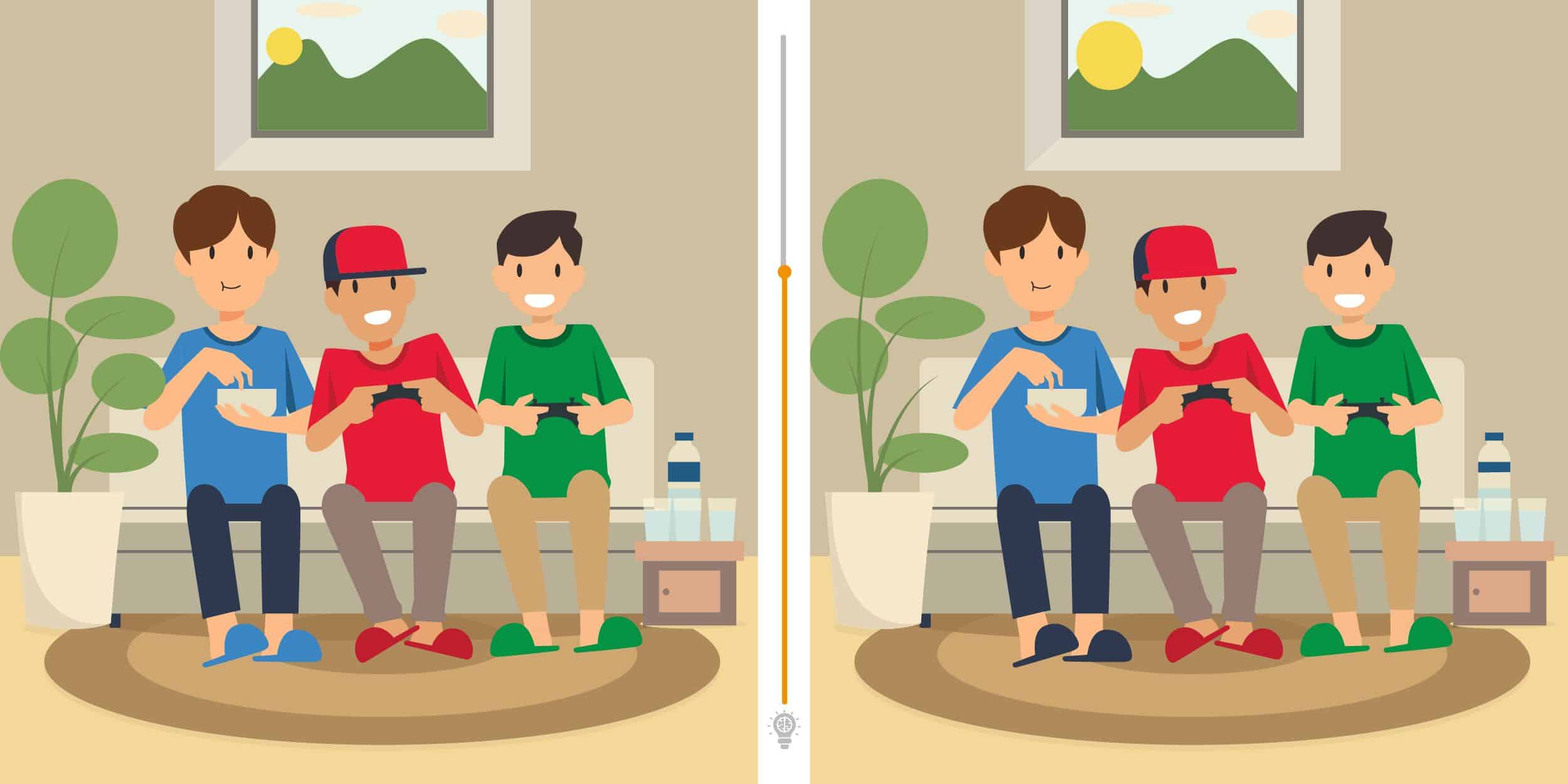 Jeu d'observation : relevez le défi passionnant de trouver les 5 différences, et prouvez votre acuité visuelle en moins de 10 secondes chrono !