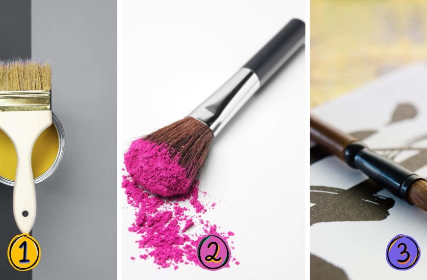 Test de personnalité : Découvrez-vous à travers vos outils d'artiste ! Choisissez l'un des 3 pinceaux de l'image et révélez les secrets cachés derrière vos préférences.