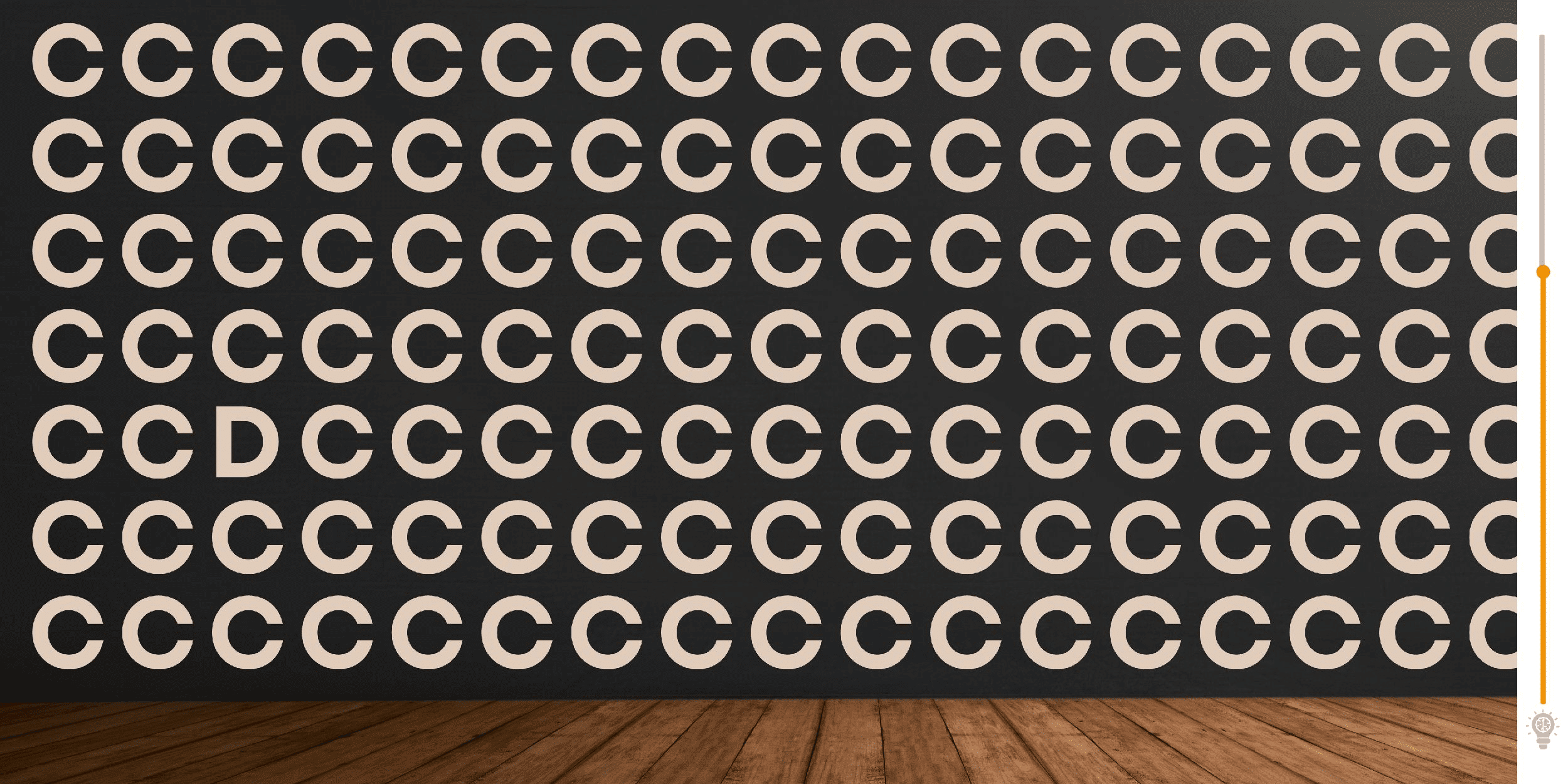 Visual challenge: can you spot the odd one out among the letters C in the blink of an eye? Take up the challenge in under 5 seconds and test your visual acuity!
