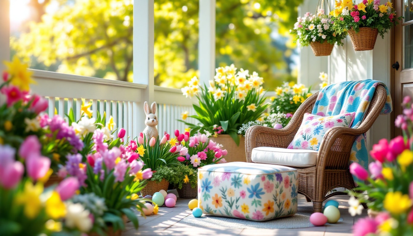 découvrez comment transformer votre porche en un véritable havre de couleurs et de bonheur pour pâques et le printemps. inspirez-vous de nos idées décoratives pour célébrer la saison avec style et gaieté.